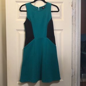 Mossimo blue green sleeveless dress